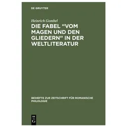 Gombel:Die Fabel Vom Magen und den Gli, Fachbücher von Heinrich Gombel