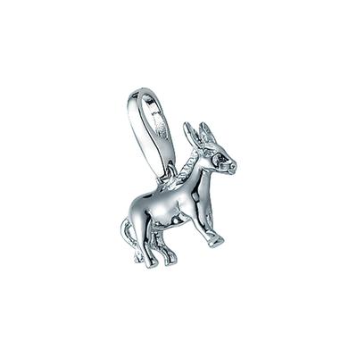 Charm-Einhänger "Esel, Silber 925", silber, GIORGIO MARTELLO MILANO, Charms, Damen, Silber 925 (Sterlingsilber)