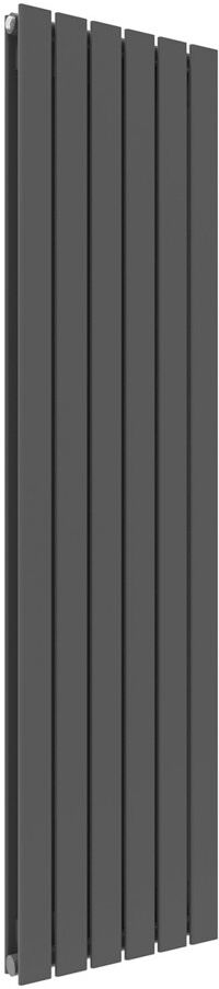 Belfry Heating Liberty Vertical Oval Panel Radiator Anthracite 160cm H x 48cm W x 8.2cm D