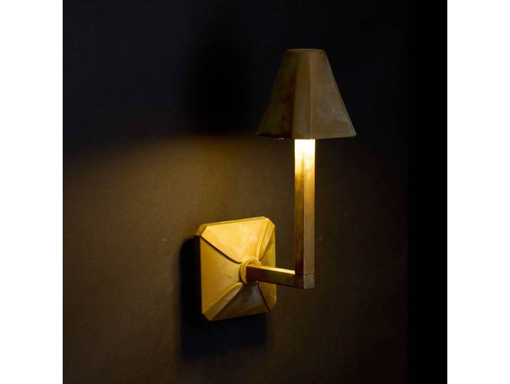 Wandlamp buiten Silva Frame, brons / oud-messing, Messing, Landelijk, Wandlamp buiten