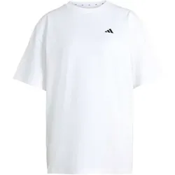 ADIDAS Damen Shirt Power Essentials Workout Oversize, Größe XS in Weiß Weiß