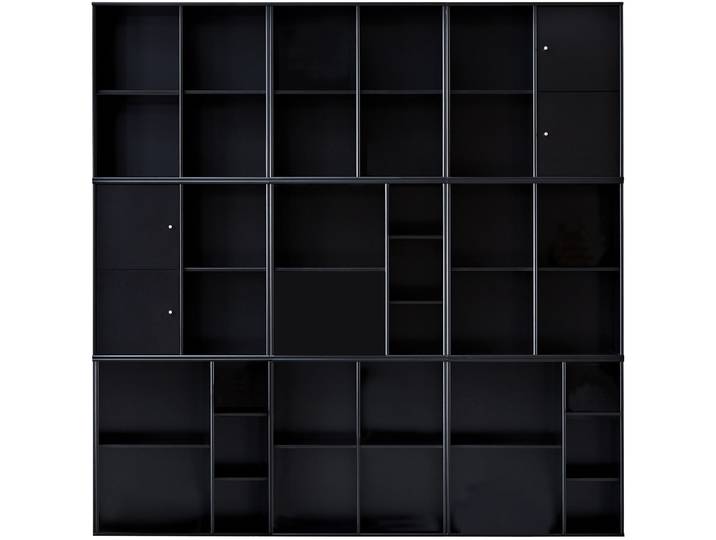 Bücherregal Mister schwarz Holzwerkstoff B 207 H 207 cm