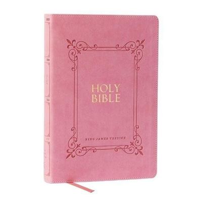 KJV Holy Bible: Large Print with 53,000 Center-Column Cross References, Pink Leathersoft, Red Letter, Comfort Print: King James Version, Gebundene