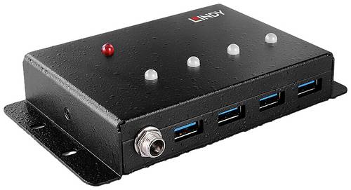 Lindy 43374 - USB 3.2 Gen 1 (3.1 Gen 1) Type-B - USB 3.2 Gen 1 (3.1 Gen 1) Type-A - 5000 Mbit/s - Schwarz - Metall - Rundkabel