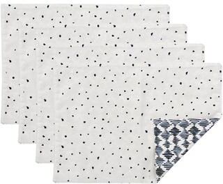 Lenox Blue Bay Diamond Dot Reversible Placemats, Set of 4