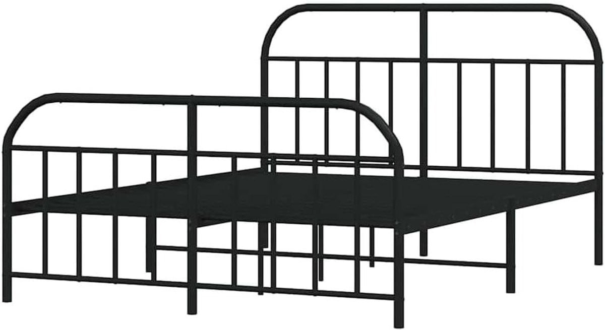 Metalen Bedframe Zwart 140x200 cm
