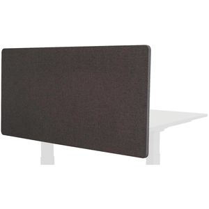 Luxor Tischtrennwand RCLM-BP-SG-120, schiefergrau, Akustik-Trennwand mit Filzbezug, 120 x 60cm