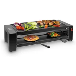Fritel PIZZA RACLETTE GRILL RG3195, Racletteofen, Schwarz