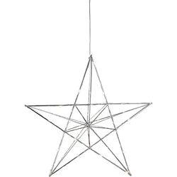 LED Fensterdekoration Weihnachtsbeleuchtung Weihnachten Stern Chrom L 38 cm