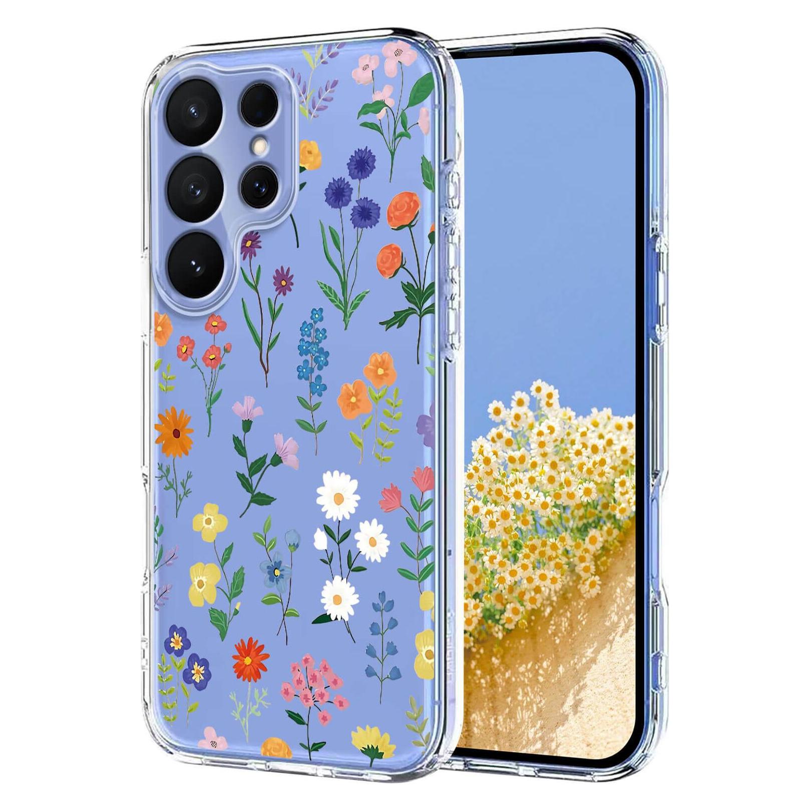 Cover-Discount Galaxy S26 Ultra - Silikon Gummi Hülle Blumen (Samsung Galaxy S26 Ultra) (67418038)