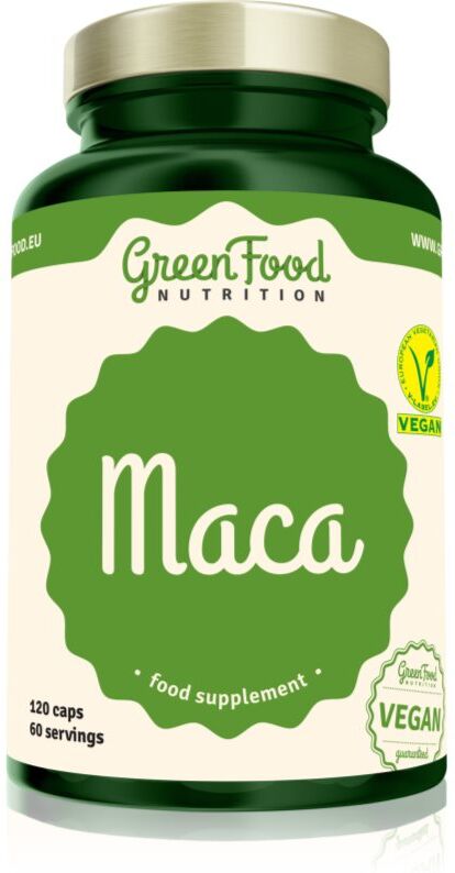 GreenFood Nutrition Maca capsules prostate, virilité, vitalité 120 cps