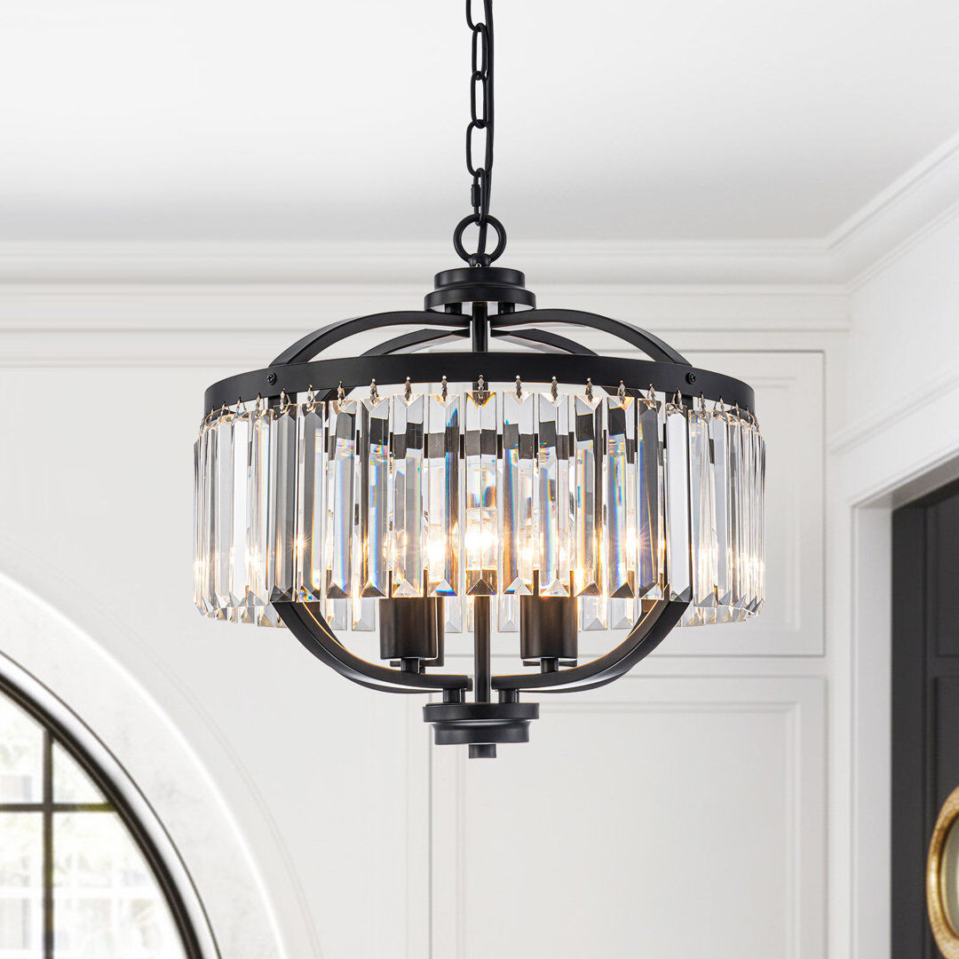 Brayden Studio 4 - Light Chandelier Matte Black 40cm H X 40cm W X 40cm D