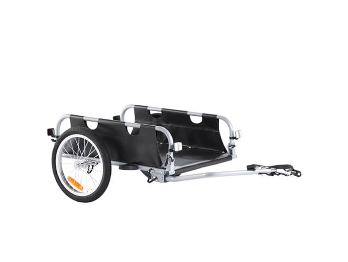 VEVOR Remorque de vélo avec capacité de charge de 88/100/72\,6 kg\, chariot de vélo robuste\, pliable et compact avec attelage universel