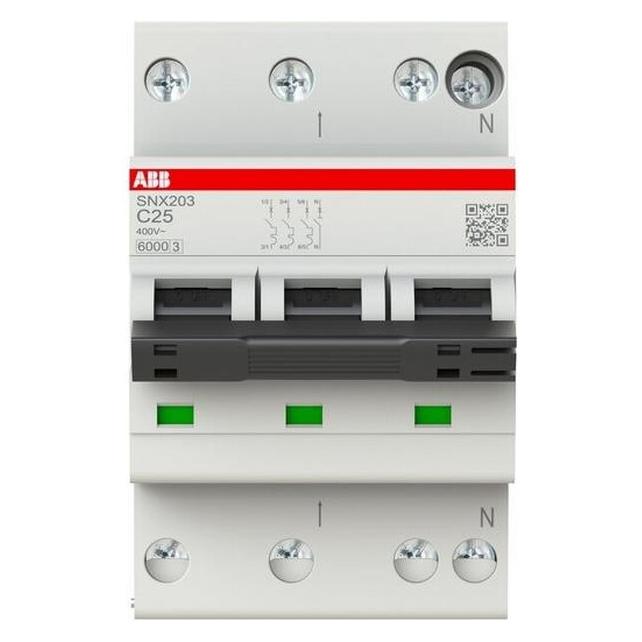 ABB FLEXLINE LS 6KA 3+N C 25A (SNX203-C25) (SNX203-C25-ABB-)