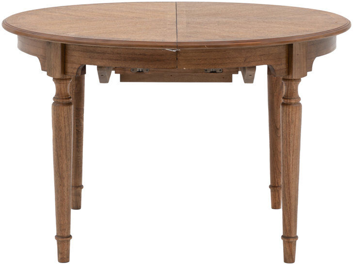 Rosalind Wheeler Cesaire 120 cm Ash Round Dining Table Dark Brown