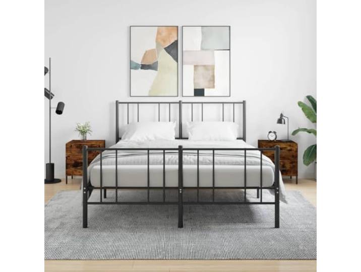 HEFZGDB Nachttische 2 STK. Räuchereiche 40x35x47,5 cm Holzwerkstoff mit Schubladen und Metallfüßen für Stauraum und Stabilität, Moderner Nachttisch mit glatter Oberfläche