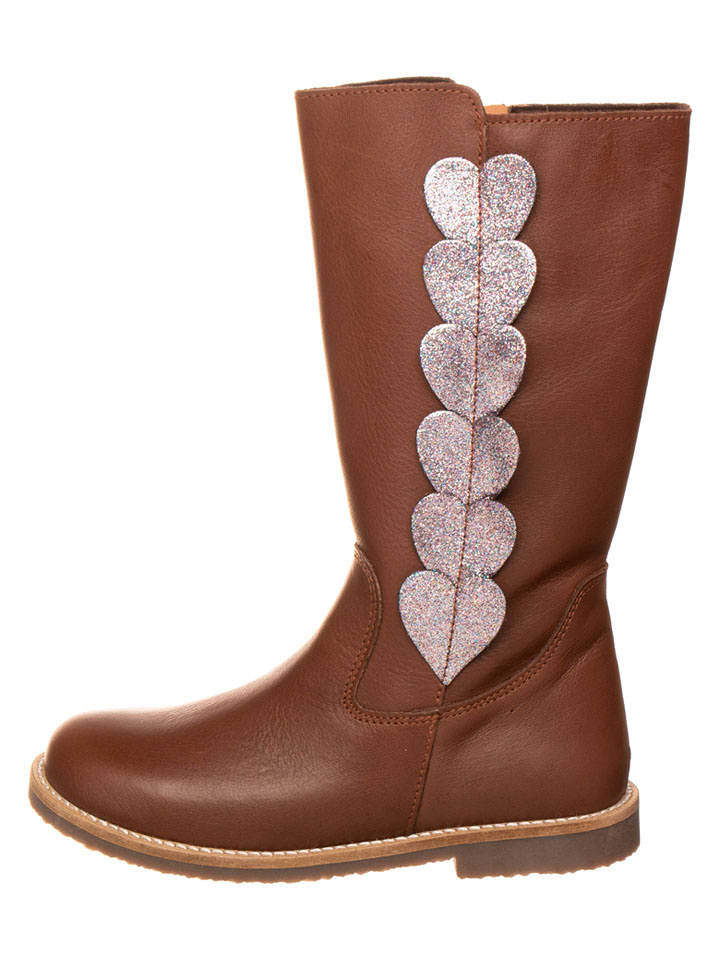 lamino Leder-Stiefel in Hellbraun - 33
