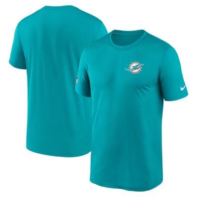 T-Shirt NIKE "Nike T-Shirt Miami Dolphins Nike Small Logo", Herren, Gr. M, grün, 100% Polyester, Shirts T-Shirt