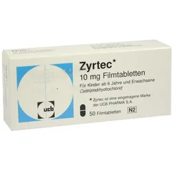Zyrtec 10 mg Filmtabletten - Reimport 50 St