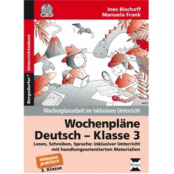 Wochenpläne Deutsch - Klasse 3, Schulbücher von Manuela Frank, Ines Bischoff