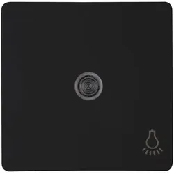 Kopp 339450006 HK05 Wippe mit Linse Symbol "Licht" mattschwarz