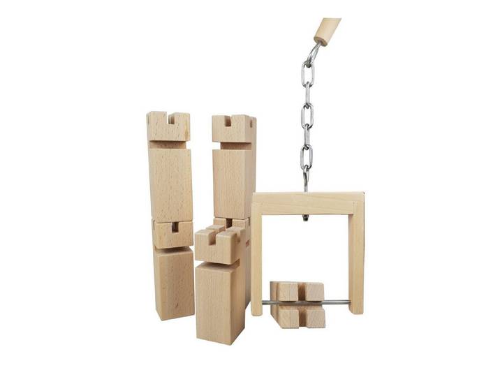 EDUPLAY Fröbelturm Spielbauklötze, (8 St), 8-teilig (1 Set)