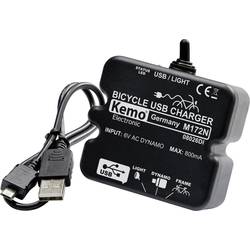 Kemo M-172N - USB Fahrrad-Laderegler Schwarz