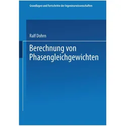 Berechnung von Phasengleichgewichten, Fachbücher von Ralf Dohrn