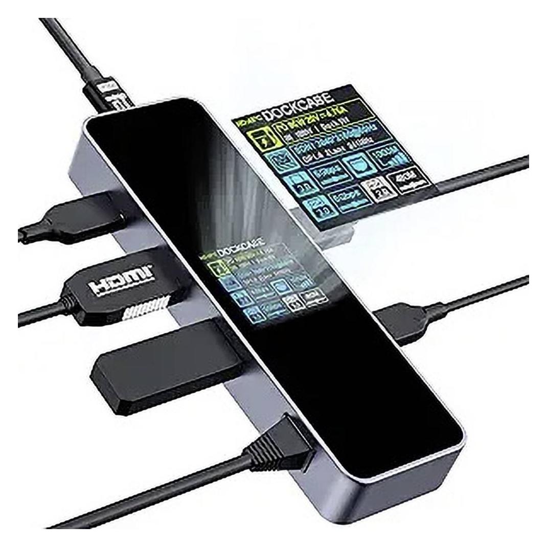 Dockcase USB-C Dockingstation DBP61L Universal integriertes Display, inkl. La (USB-C, 5 Ports) (DBP61L)