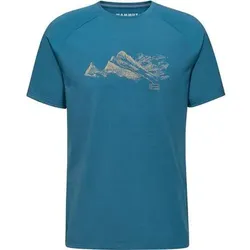 MAMMUT Herren Shirt Mountain T-Shirt Men Finsteraarhorn, Größe S in Blau Blau