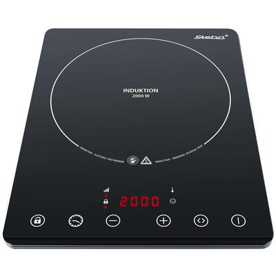 STEBA Einzel-Induktionskochplatte "IK 65 Slim", schwarz, B:28cm H:4cm T:36cm, Kochplatten