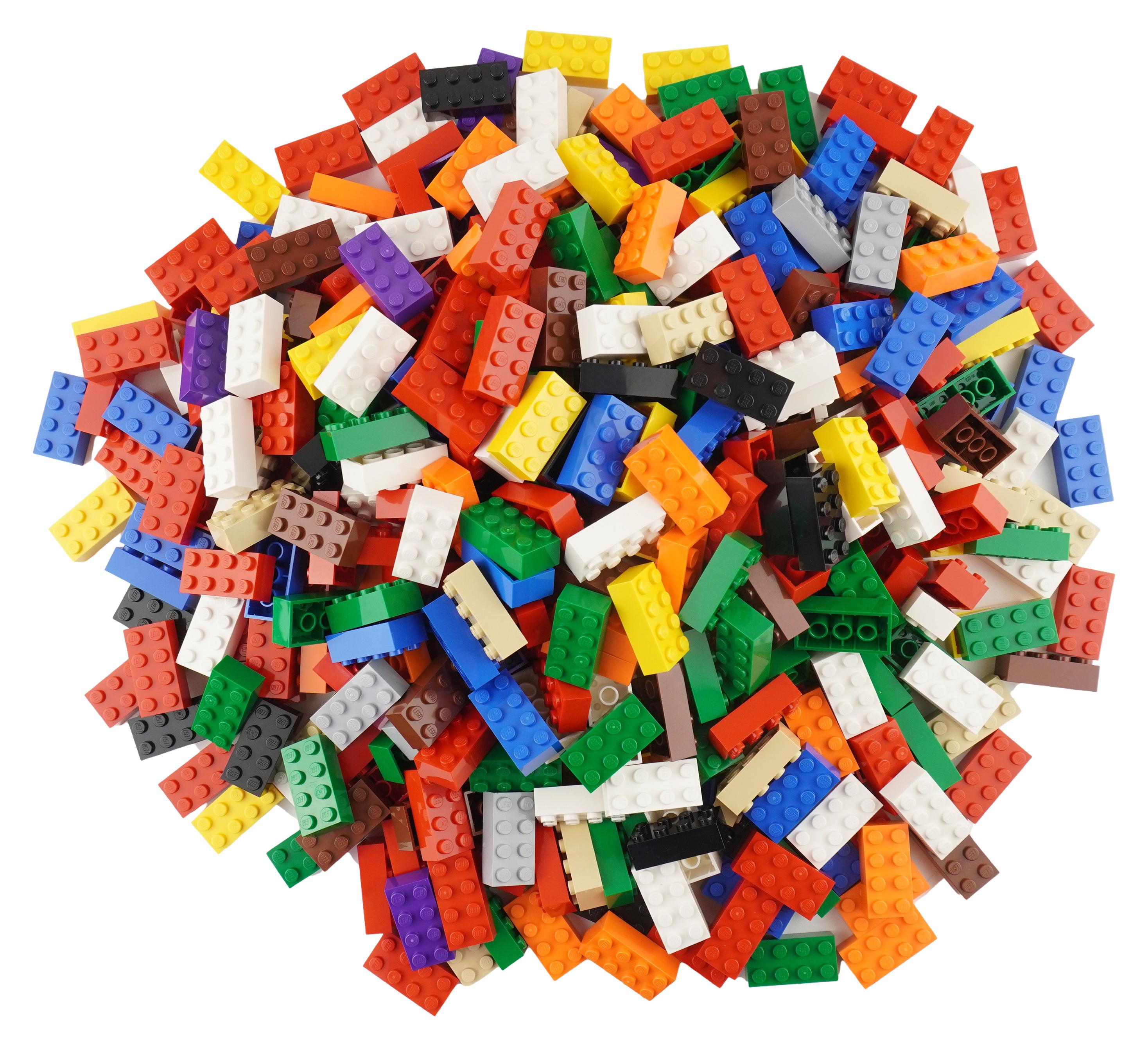 LEGO 2x4 Riesen Box für Hort Steine Bausteine Bunt - 3001 ! Menge 5000x - Jede Mischung individuell zusammengestellt