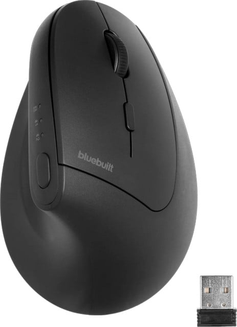 BlueBuilt Summus Pro Verticale Ergonomische Bluetooth Muis - Blauw