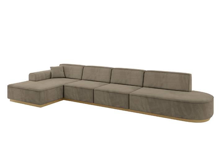 Ecksofa IREA-L3-v2 Braun - Paros 03