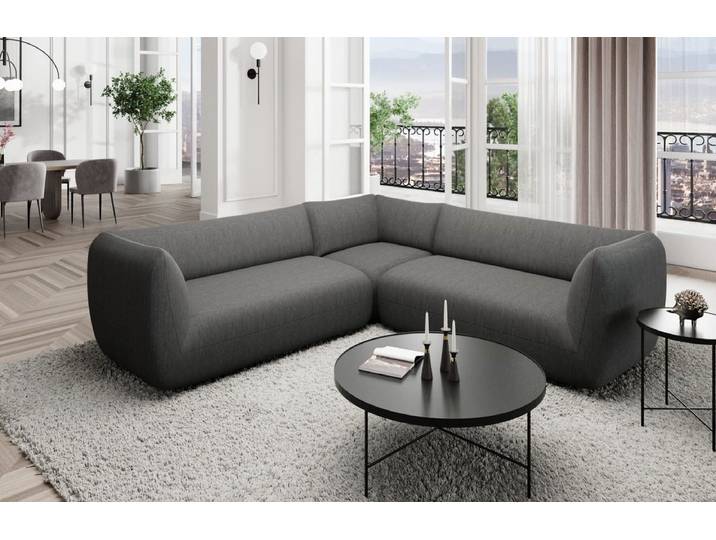 Couch Madrid L-Form in Stoff