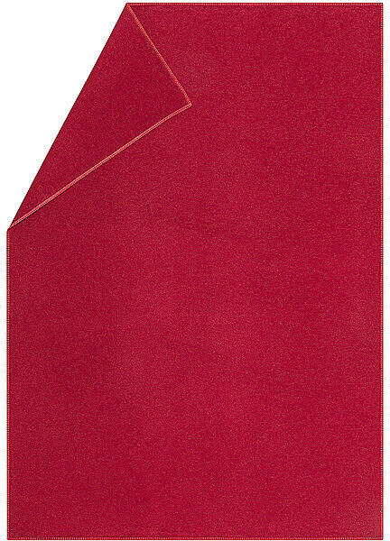David Fussenegger Flanelldecke mit Zierstich 140x200cm (Rot) rot B