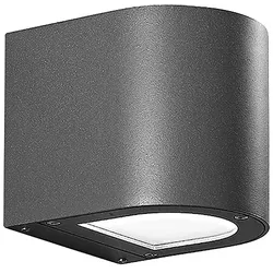 ROSSINI ILLUMINAZIONE Silberne LED-Applikation 4,5W Single Emission Rund Anthrazit 3000K 60° IP65 - Rossini Group | Designer-Wandbeleuchtung für den Außenbereich