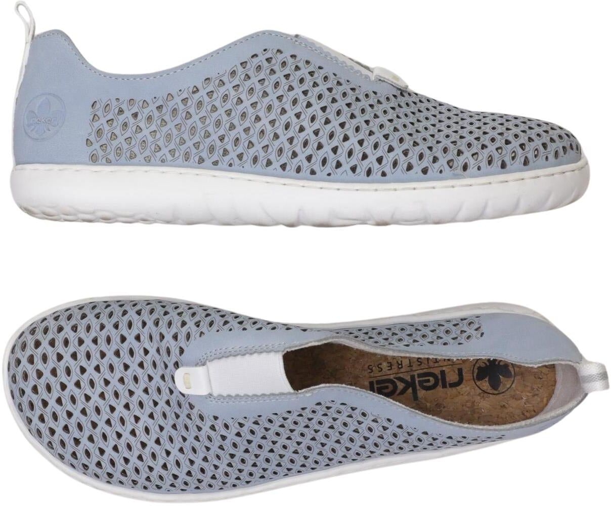 Rieker Damen Halbschuh, Hellblau, Gr. EU 38, Kunstleder - Second Hand