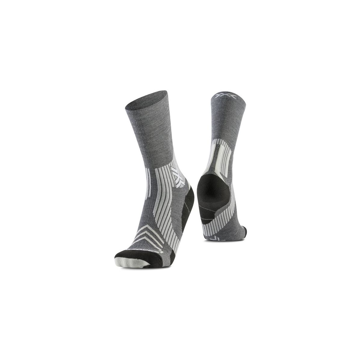 X-Socks X-socks Run Expert Silk Merino Crew seal grey/light sand (G701) 39-41 XS-RQXSW24U-G701-39-41