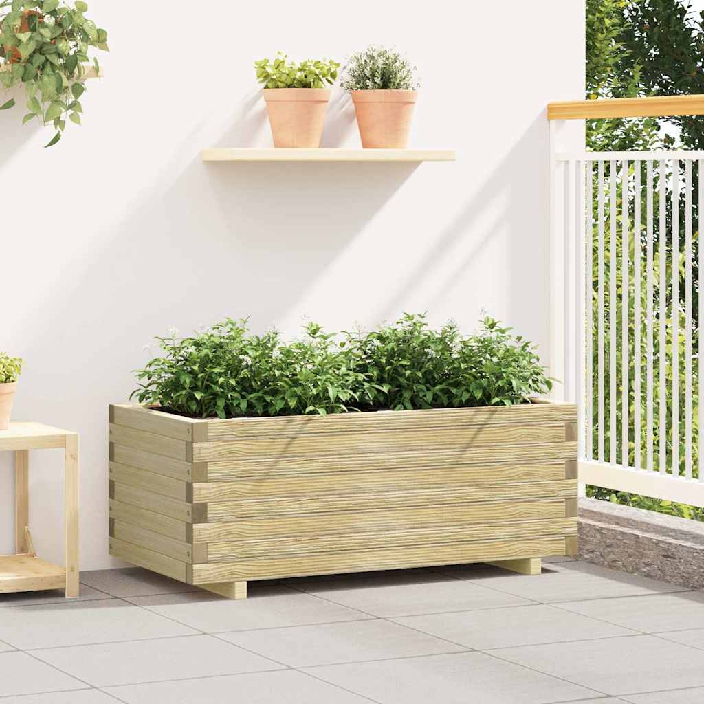 vidaXL Lit surélevé rectangulaire 100x50x40 cm bois