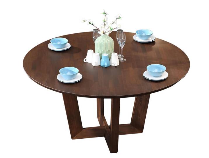 Xlmoebel Esstisch Designer-Runder Holztisch aus Italien für stilvolles Esszimmer (Esstisch, 1-St., Rund Esstisch), Hergestellt in Europa