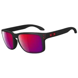 OAKLEY HOLBROOK Sonnenbrille matte black/positive red iridium