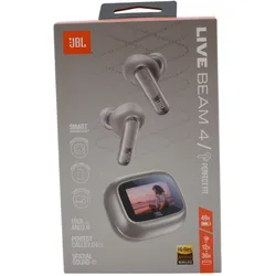 JBL Live Beam 4, Kabellose Noise-Cancelling-Ohrhörer, Champagner