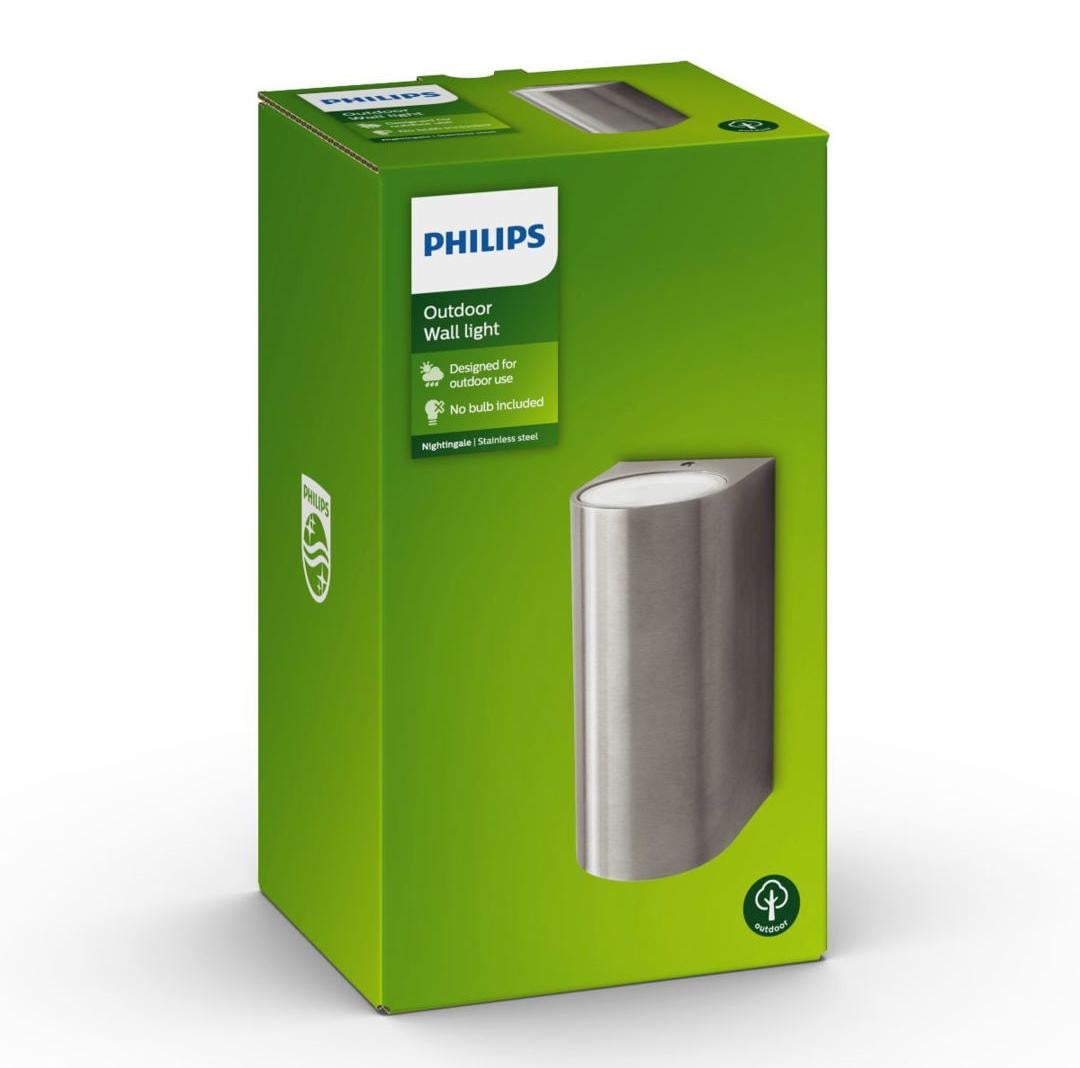 Philips My Garden Nightingale up en downspot buitenverlichting - Zilver