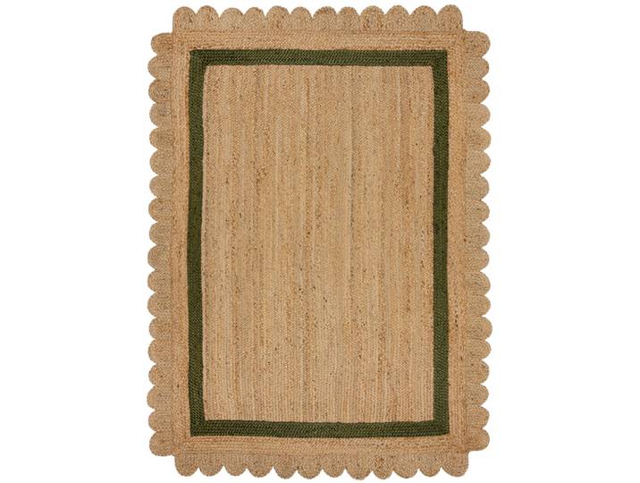 Teppich Miqta natur Symmetrie Jute 200 x 290 cm