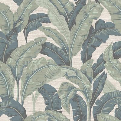 Tempaper Layered Palm Faux Grasscloth Peel and Stick Wallpaper