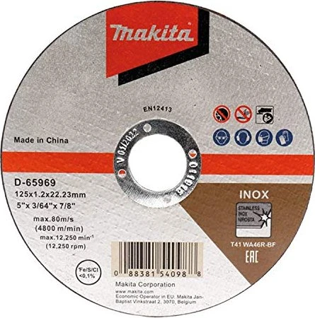Makita D-65969 - THIN CUT-OFF WHEEL 125x22.23 - 1 pcs.