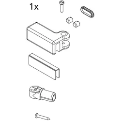 Kermi EBI2018 Set Stabilisierung Kopf re, weiss, 2534185 2534185