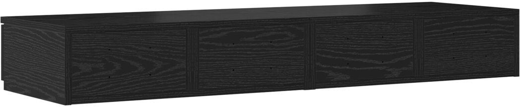 Ebern Designs Underbed Storage Drawers Black 16.5cm H x 120cm L x 36.5 W cm