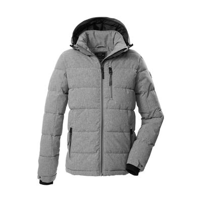 Steppjacke "GW 45 MN QLTD JCKT", Herren, Gr. XL, grau, Obermaterial: 100% Polyester.Futter: 100% Polyester.Füllung: 100% Polyester, G.I.G.A. DX BY KILLTEC, Jacken Steppjacke, Wasserabweisende Steppjacke, abnehmbare Kapuze, verstellbare Details